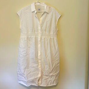 NWOT White maternity sundress from Gap, size M